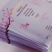 櫻萃細白滑潤生物面膜10片+白玫瑰極潤保濕噴露120ml+清新海洋皂120g